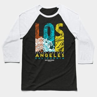 Los Angeles surfing Baseball T-Shirt